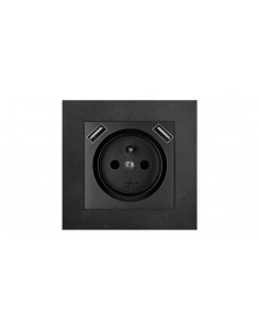 SANTRA gniazdo 2P+Z 2xUSB... 2