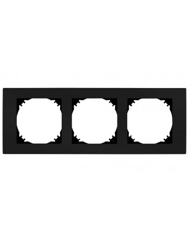 SANTRA ramka potrójna czarny 4173-09