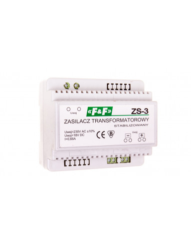 Zasilacz stabilizowany 230VAC/18VDC...