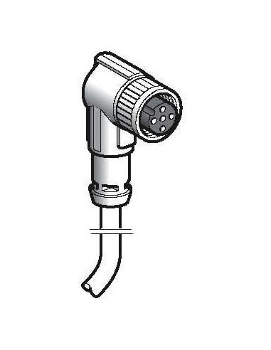 Złącze żeńskie M12 kątowe 5-pinowe...