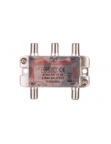 Rozdzielacz sygnału SAT splitter 1x F...