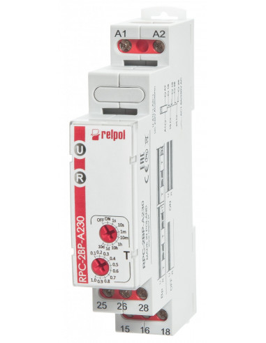 Przekaźnik czasowy 2P 1sek-10dni 230V...