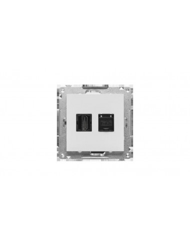Simon 55 Gniazdo HDMI + RJ45 kat.6....