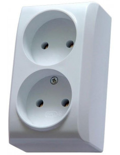 BIS Gniazdo podwójne b/u...