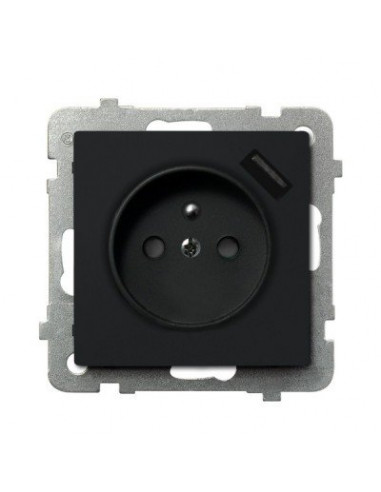 Gniazdo pojedyncze z uziemieniem z...