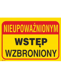 Tabliczka ostrzegawcza PCV...