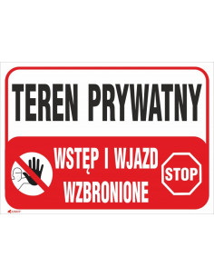 Tabliczka ostrzegawcza PCV...