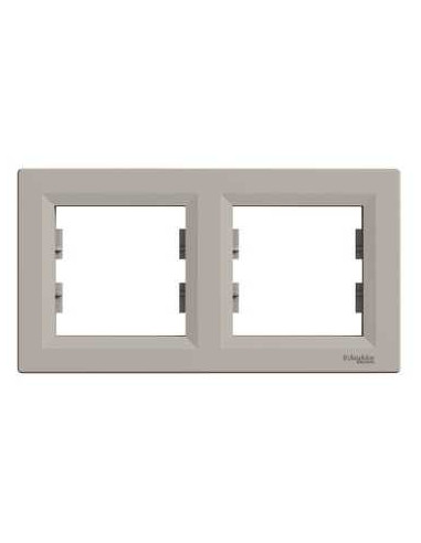 ASFORA Ramka 2-krotna pozioma brąz...