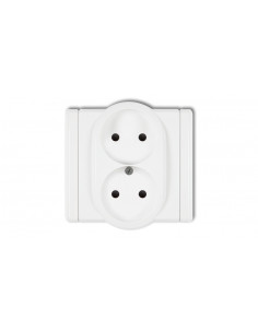 FLEXI Gniazdo podwójne b/u...