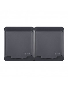 HERMES Gniazdo podwójne z/u...