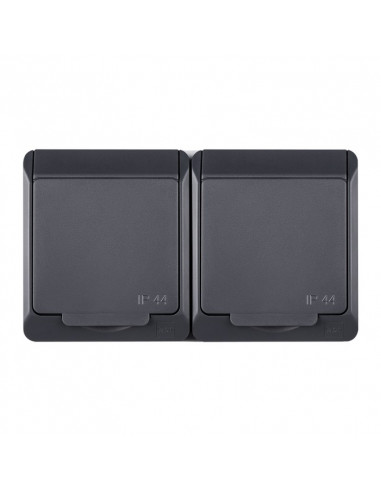 HERMES Gniazdo podwójne z/u 2P+Z...