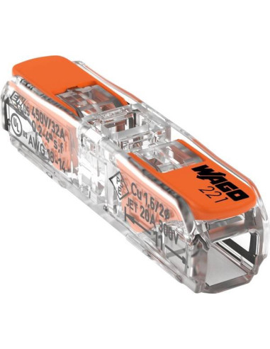 Szybkozłączka przelotowa 2x0,2-4mm2...