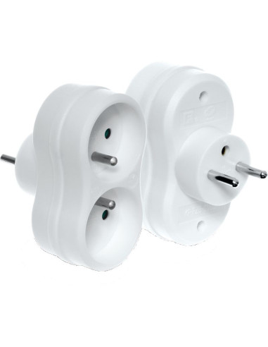 Rozgałeźnik wtyczkowy 2-gniazda z/u...