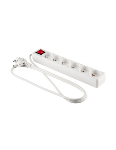 Przedłużacz z wyłącznikiem 6-gniazd...