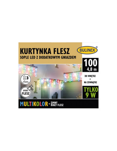 Kurtyna świetlna zewnętrzna flesz...