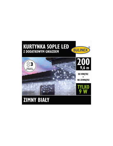 Kurtyna świetlna zewnętrzna 200l...