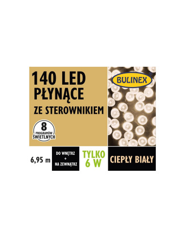 Lampki choinkowe Płynące LED 140...