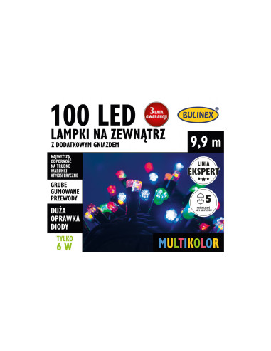 Lampki choinkowe 100 LED multikolor...