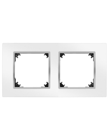 VESTRA ramka podwójna biały/chrom...