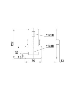 Łącznik ceownika LCJ70NMC... 2