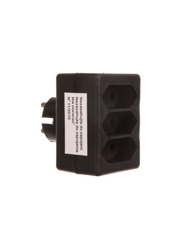 Rozgałęźnik wtyczkowy 3-gniazda b/u...