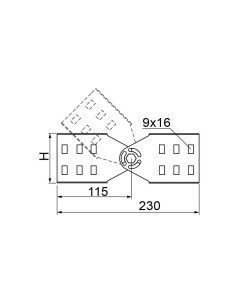 Łącznik przegubowy drabin... 2