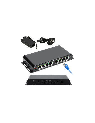 Switch PoE 7x Gigabit PoE, 1x Uplink...