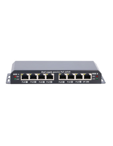 Switch PoE 7x 100Mb/s PoE, 1x Uplink...