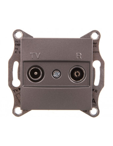 ASFORA Gniazdo RTV końcowe bez ramki...