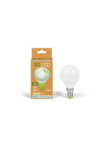 Żarówka LED 4W E14 Kulka 320lm Zimna...