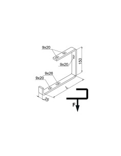 Wspornik 150mm 105mm WSV100... 2