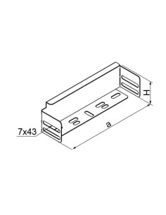 Zaślepka korytka 200mm 42mm... 2