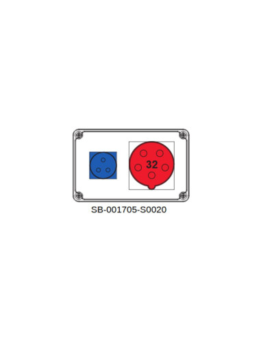 Rozdzielnica 5x32A 3x16A INA-32A IP54...