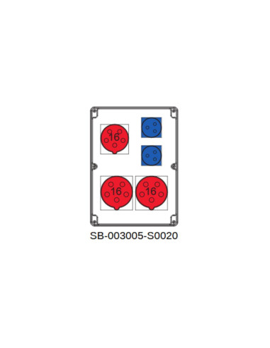 Rozdzielnica 3x5x16A 2x3x16A INA-16A...