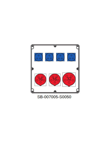 Rozdzielnica 5x32A 2x5x16A 4x3x16A...