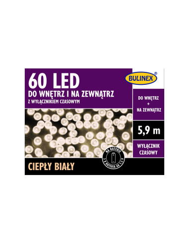 Lampki choinkowe 60 LED lampki na...