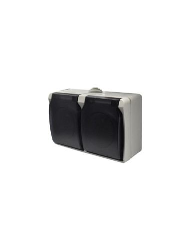 Gniazdo podwójne z uziemieniem...