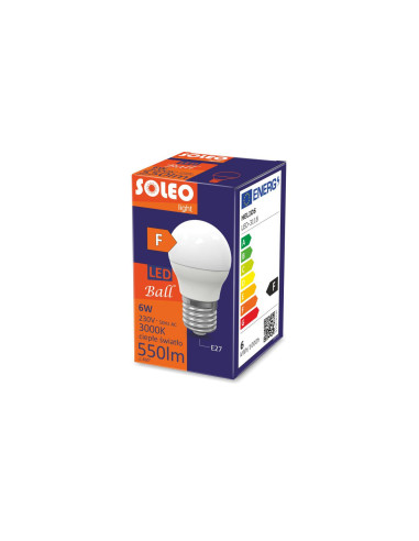 Żarówka LED kulka E27 P45 6W 550lm...