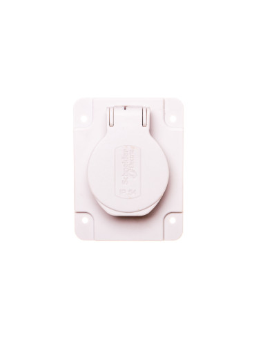 Gniazdo PK, szare, 2p+PE, 10/16A, 250...