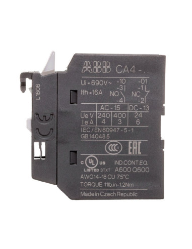 Styk pomocniczy 0Z 1R montaż czołowy...