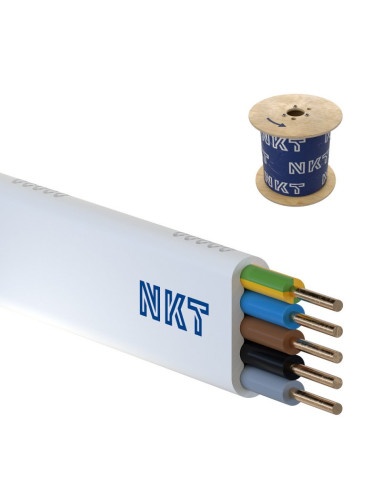 Przewód NKT instal YDYp 5x1,5 żo...