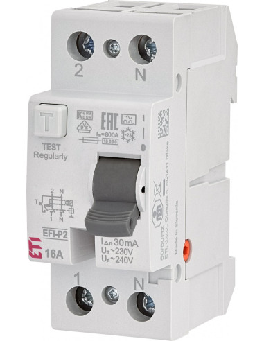 Wyłącznik różnicowoprądowy 2P 16A...