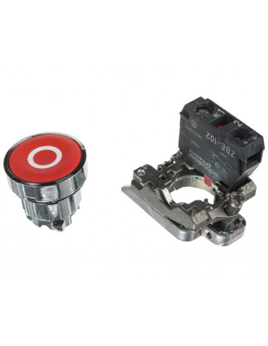 Przycisk sterowniczy 22mm czerwony z...