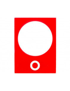 Tabliczka opisowa czerwona...