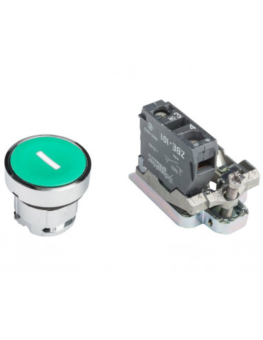 Przycisk sterowniczy 22mm zielony z...