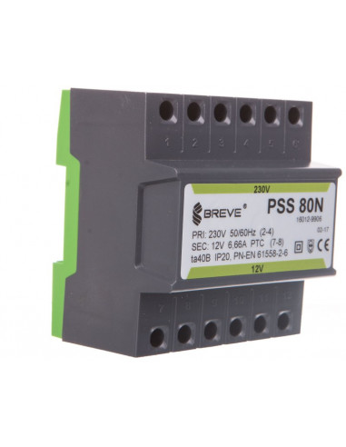 Transformator jednofazowy PSS 80N...