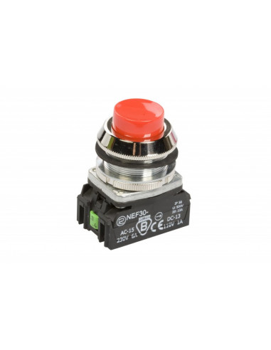 Przycisk sterowniczy 30mm czerwony z...