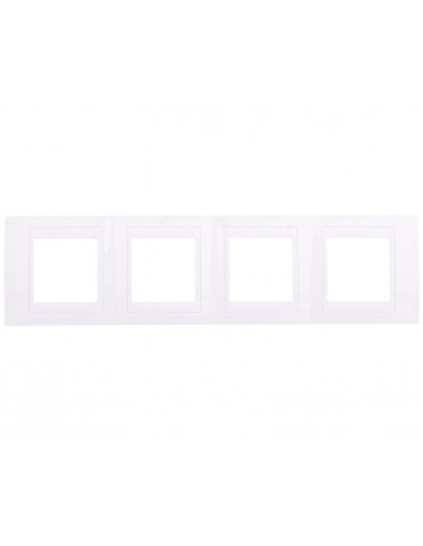 Ramka 4-krotna pozioma piaskowy UNICA