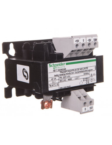 Transformator 1-fazowy 40VA 230/24V...