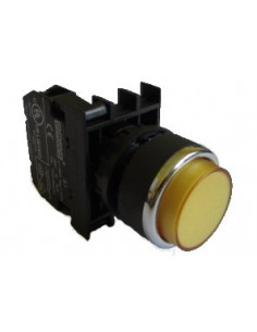 Przycisk wystający 1NO żółty